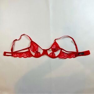 NWOT Bluebella Bra 34B Red Mesh Strappy